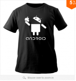 Camiseta Android Eating An Apple