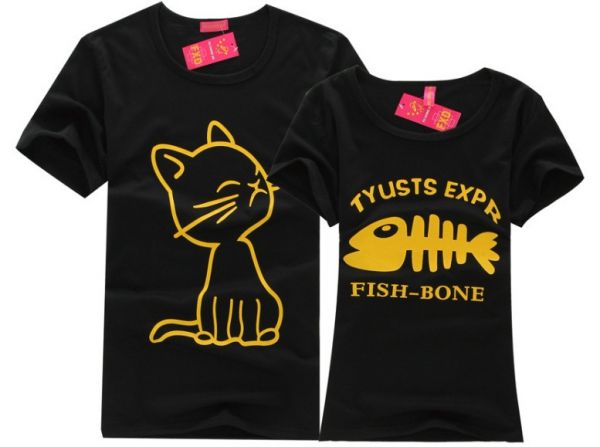 Camiseta Cat and Fish (PAR)